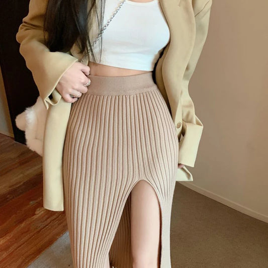 Sexy Split Bodycon Long Skirt