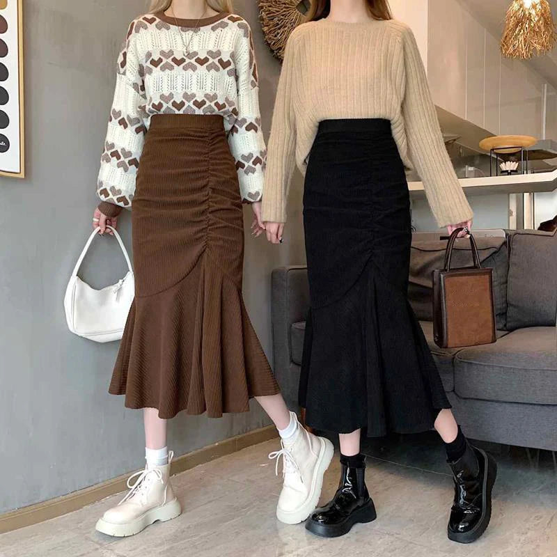 High Waist Midi Skirts