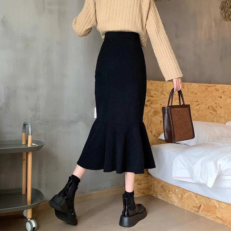 High Waist Midi Skirts